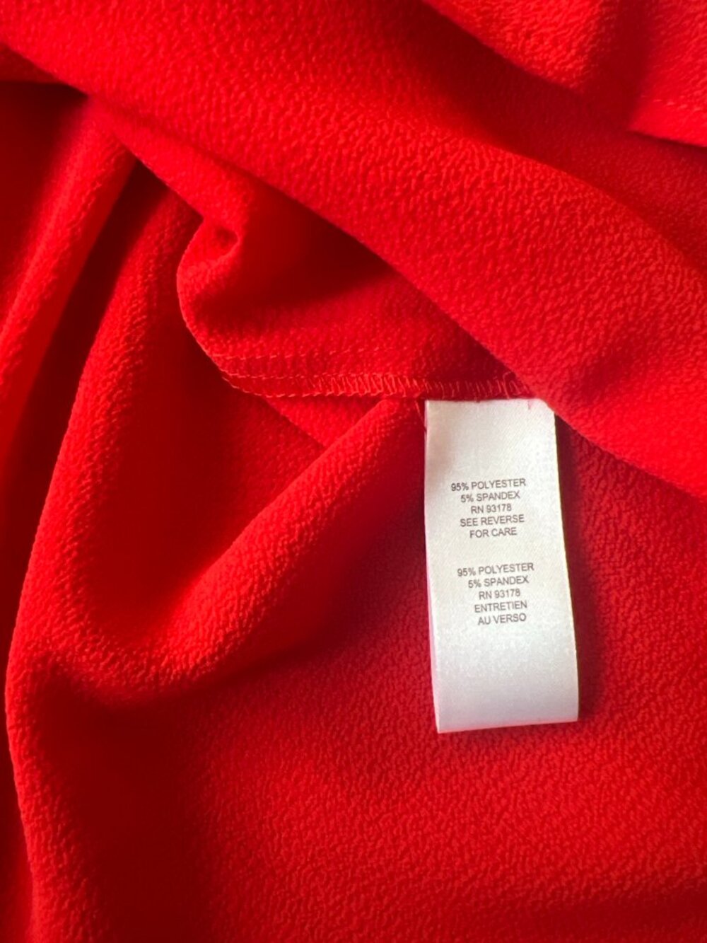 Tahari Red Studded Blouse Size S Elegant Top NWT - Picture 4 of 4